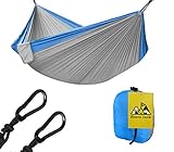 Brave rock 2～3人用 軽量パラシュート ハンモック 幅広200cm×300㎝ 超広...