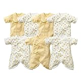 (ニッセン) nissen 綿１００％ 新生児 ベビー 肌着 ７枚組 クリーム系 身長50～60㎝対応