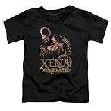 Trevco Xena-Royalty Short Sleeve Toddler Tee, Black - Large 4T