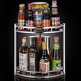 WENZHE キッチン収納りキッチンラック収納棚キッチンラックワゴンコーナースパイスラック三脚フロアタイプ ステンレス鋼増粘多機能、4のスタイル ( サイズ さいず : 24.3*37cm )