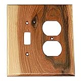 Sierra Lifestyles Traditional Switch Plate, Toggle/Duplex, Rustic Switch Plate Hickory by Sierra Lif