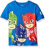 PJ MASKS Boys' Toddler Boys' Short Sleeve T-Shirt Shirt Blue 3T [並行輸入品]