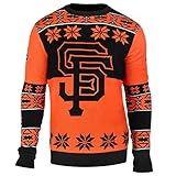 MLBサンフランシスコジャイアンツビッグロゴUglyクルーネックセーター、Large、チームカラー