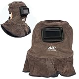 Beho-AP-3001自動ダークフィルター付きレザー溶接ヘルメット溶接レンズ安全面シールド