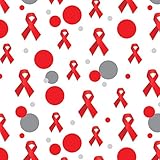 プレミアムギフトラップラッピングペーパーロールレッド・アウェアネス・リボン・ドラッグ無償HIVエイズ