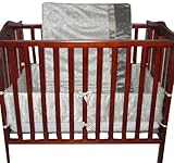 Baby Doll Bedding Crocodile Mini Crib/ Port-a-Crib Bedding Set, White by BabyDoll Bedding