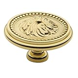 Baldwin 4932.030.BIN Ornamental Design 2-Inch Diameter Cabinet Knob, Polished Brass - Lacquered by B