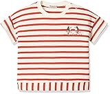 Hoppetta Disney series プリントボーダーTシャツ レッド 80㎝ 18112408