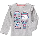 ジンボリー GYMBOREE/ コージーカブティ ヘザーグレー トップス長袖Tシャツ 18～24ヶ月【並行輸入】