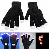 Led Colorful Flashing Glowing Gloves Finger Light Gloves Performance (Usa)