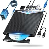 ブルーレイドライブ外付け USB-A/TypeC対応 再生/読み込み/書き込み/焼き対応 BD/DVD/CDプレーヤー ポータブル Blu-ray ドライブ Windows/Mac対応 外付けブルーレイドライブ 120cm給電ケーブル付き（黒）