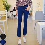 新品 ボトムス スキニー デニムパンツ レディース 切りっぱなし カットオフ☆30★ブラック