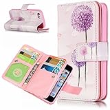 UNEXTATI iPhone 5 / iPhone 5s ケース 高品質 PUレザー 手帳型ケース 保護カバー カード収納 液晶保護 防塵 Apple iPhone5 / iPhone5s 用 Ca