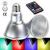 E27 8w dimmable par30 rgb led light color changing bulb spot