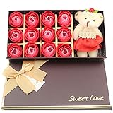 12香りつきローズパーティー用品結婚式バレンタイン装飾ホーム装置恋人ギフト