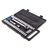 monkeyjack 40ピースSAEおよびメトリック1 / 4と3 / 8インチドライブラチェットレンチソケットセットキット