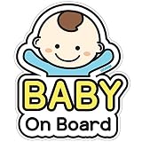 GEEKBEAR Baby on Board カーステッカー-キャラクターデザイン、反射、耐候性(08.アフロアメリカンガール)