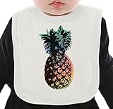 Pop Art Pineapple ネクタイを有する有機ビブ Medium