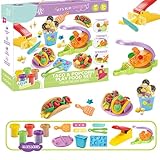 プレイカラー生地、生地プレイセット | キッズアート粘土＆生地 | プレイフード プレイ生地セット 子供用アート粘土&生地 プレイ生地セット 子供 女の子 男の子用