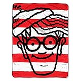 Dreamworks Where Waldo, Red White Waldo Micro Raschel by The Northwest Company, 46 by 60" [並行輸入品]