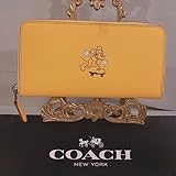 ディズニー 財布 COACH X DISNEY MICKEY MOUSE Accordion Zip Wallet BANANA YELLOW [並行輸入品]