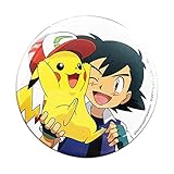 ポケットモンスター 缶バッチ φ7.5cm サトシとピカチュウ PMBT725