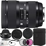 Sigma 588954 24 – 35 mm f / 2 Dg HSM Artレンズfor Canon EF + 10pcアクセサリキット