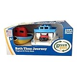 Green Toys Bath Time Journey Tugboat & Ferry Boat [並行輸入品]