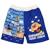 アスナロ（水着） サーフパンツ アンパンマン 子供服 男の子 プリント 水着 海パン90 ブルー