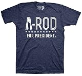 MLBニューヨークヤンキースAlex Rodriguez for President Tシャツ、スモール、ヴィンテージネイビー