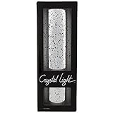 Dariceガラス花瓶円柱Mercury with Built inライト14 in 6206-07-BLUSIL