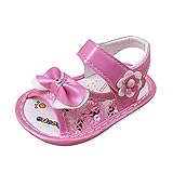 Tovadoo キッズ サンダル 女の子 蝶結び　花飾り　履きやすい　履き心地良い 歩行練習用　可愛い　通園　旅行　遊園地