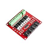 GAOHOU4チャンネル4経路MOSFETボタンIRF540 V4.0 + MOSFETスイッチモジュールArduino用