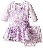 Pippa & Julie Baby Lace Sweatshirt Dress Purple 18 Months [並行輸入品]