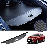 BUYFULL 新型ハリアー 80系 トノカバー ロールシェード プライバシー保護 ドレスアップ ハリアー トノカバー カスタムパーツ インテリア 上質な車内空間に ハリアー80系専用アクセサリー HARRIER MXUA8# AXUH8# (カーボン調レザー)