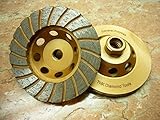 5 インチの 125 mm M 14 アーバー THK ダイヤモンドターボ焼結セグメント研削カップホイール