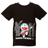【本体綿100％】2016年 夏物 ドラえもん 前後プリント 半袖Ｔシャツ doraemon ブラック◇90cm