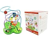 【 Alnair 】 木のおもちゃ 木製 おもちゃ 子供 知育玩具 くまさん おさんぽ ビーズコースター ルーピング スロープトイ 【 送料無料 】