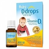 Ddrops Baby Liquid Vitamin D3 Supplement 400 Iu - 0.08 Fl Oz - 2 Pk by Ddrops [並行輸入品]