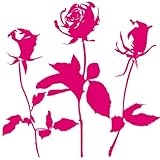 マイサ ハル インテリアステッカー ローズ ラージサイズ デネルマゼンタ