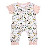 Domybestベビー服 ロンパース　ボディスーツ　カバーオール　女の子　男の子　かわいい　ロンパース　ジャンプスーツ　半袖　カジュアル 春　夏　プリント　新生児　赤ちゃん　出産祝い　普段着 撮影　誕