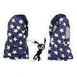 ミトン 男の子 女の子 ベビー 手袋 グローブ 撥水 ひも付 ネイビー 3-4才