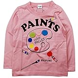 《春夏対応》 CHEEK ROOM(チイクルーム)  製品洗い加工済み42/2天竺パレット長袖Tシャツ 90cm/PK NO.B-470202