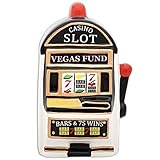 Vegas Fundスロットマシン銀行 – 手塗りセラミックW /下部Coin revieval