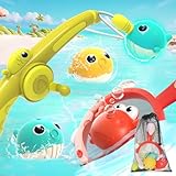 MAVEKID お風呂 おもちゃ 魚釣り おもちゃ お風呂 玩具 男の子 女の子 水遊び ゲーム 知育玩具 3歳 4歳 5歳 プレゼント フィッシングゲーム プール 釣り遊び プレイ 子供 人気 誕生日プレゼン(収納袋付き)