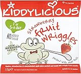 Kiddylicious Strawberry Fruit Wriggles 12mth+ (12g) Kiddyliciousイチゴ果実は12Mthの+ （ 12グラム）をうごめく