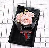 Motina バラ型 造花 枯れない花 結婚花束 プレゼント ギフト 贈り物 お誕生日 告白 母の日 ギフトボックス入り (S)
