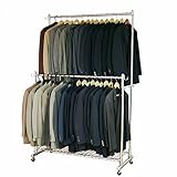 川口工器 頑丈 ダブル ハンガー ラック (幅136) 17737