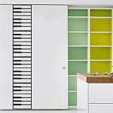 BIBITIME 4PCS DIY Piano Keyboard Wall Stickers Creative musical instrument Keys Vinyl Decal for Musi