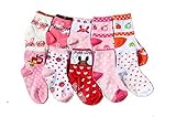 Newcreativetop 10ペア滑り止めAssorted KidsベビーソックスGirls幼児用Walkers